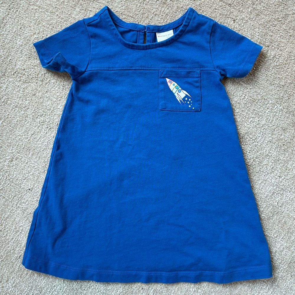Hanna Andersson Vibrant Blue Kids Dress